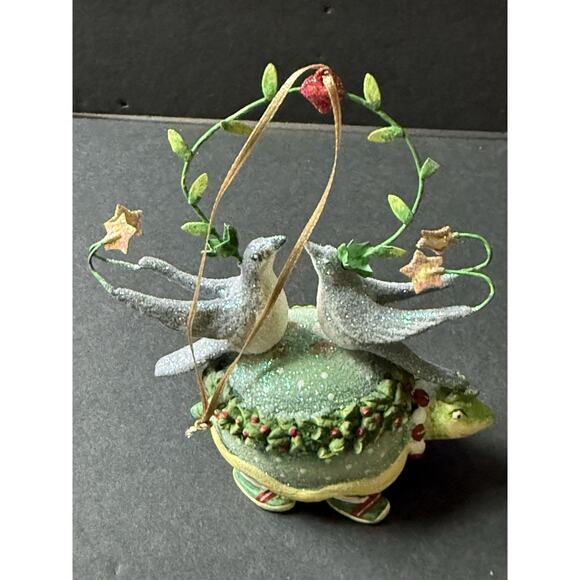 Patience Brewster Krinkles 2009 PB Two Turtle Doves Christmas Holiday Ornament - Picture 8 of 8